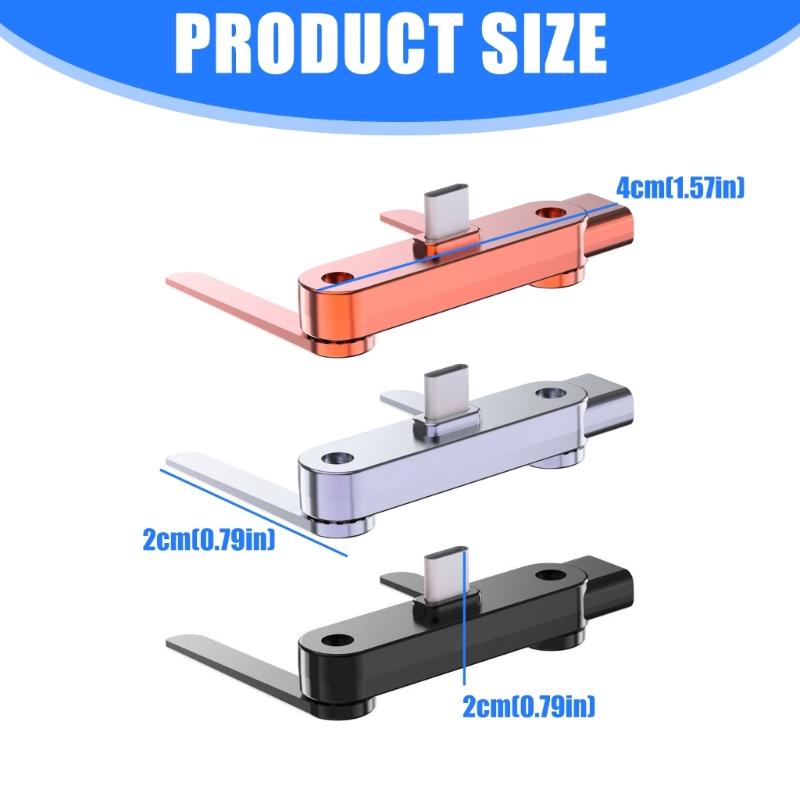 Dock di ricarica ad alta potenza da 240 W, supporto per telefono, connettori di tipo C, design stabile in ABS, per uso in ufficio e in viaggio