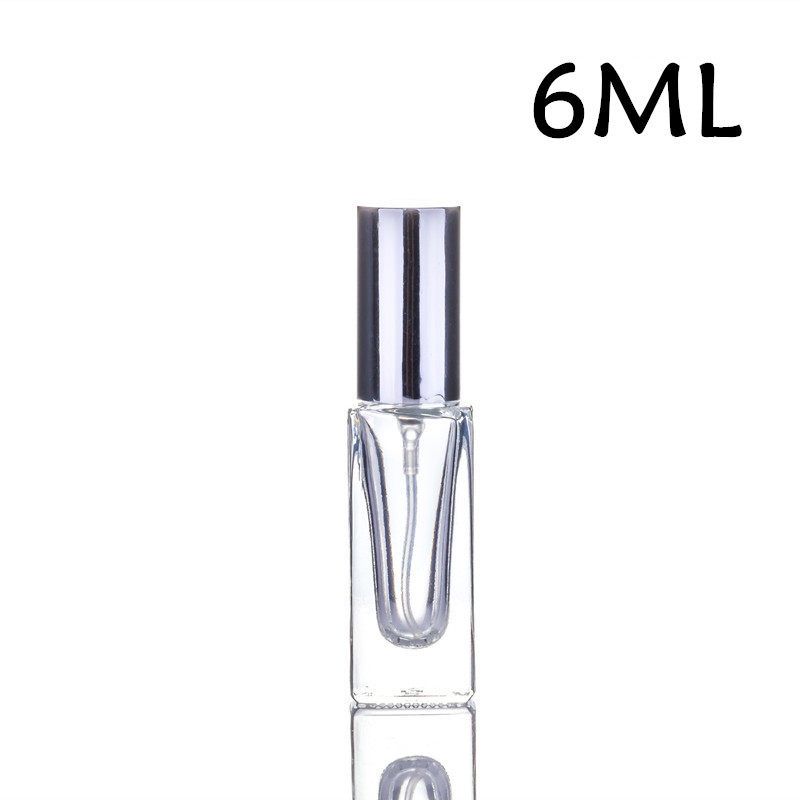 

10ml Perfume Sub-Bottles High-End Portable Sample Sub-Bottle Glass Bottle Fire Extinguisher Bottles Spray Liquid Bottle Portable 6ml Silver Cover Comes with Sticker