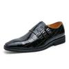 Fashion 2024 New White Monk Shoes Leather Loafers Men Dress Shoes Slip On Breathable Driving Shoes Multi Color Penny Moccasins Shoes Men