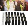 8Pcs    smaid Sash Gold Letters Hypoallergenic Material Wedding   to Be Sash Set for Wedding Parties