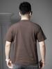 European Men's Short-Sleeve T-Shirt Summer 2025 New Trendy Brand Solid Color Round Neck Top Half-Sleeve Tee Base Shirt for Men