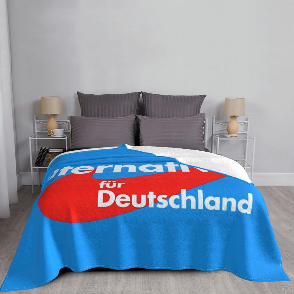 Alternative Afd Germany Fleece Blankets Funny Throw Blanket for Bed Sofa Couch 200x150cm Bedspread