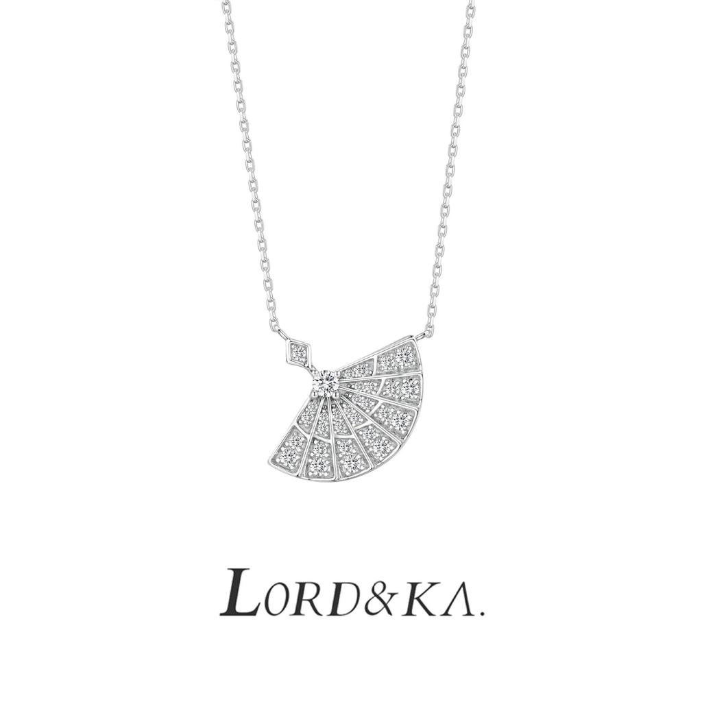 Silver Diamond Fan Necklace: Luxurious 925 Sterling Silver Pendant with Clavicle Chain for Women