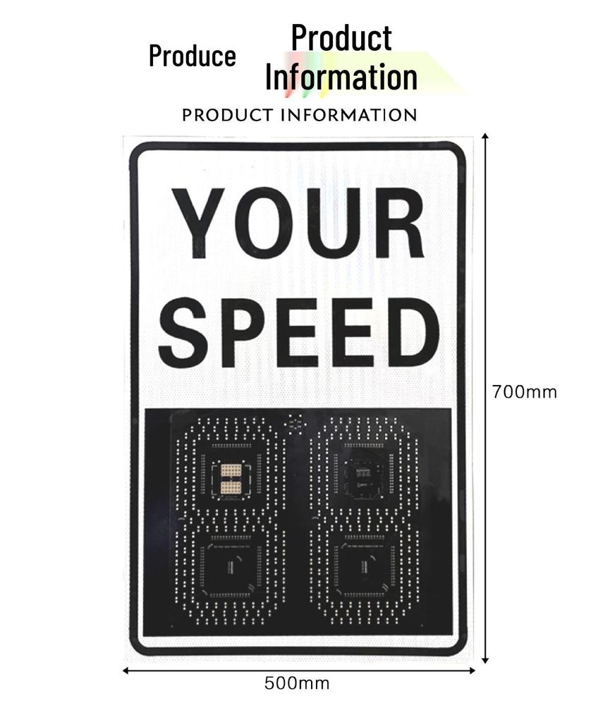 Road Speed Limit Radar Speed Gun with Iron Shell