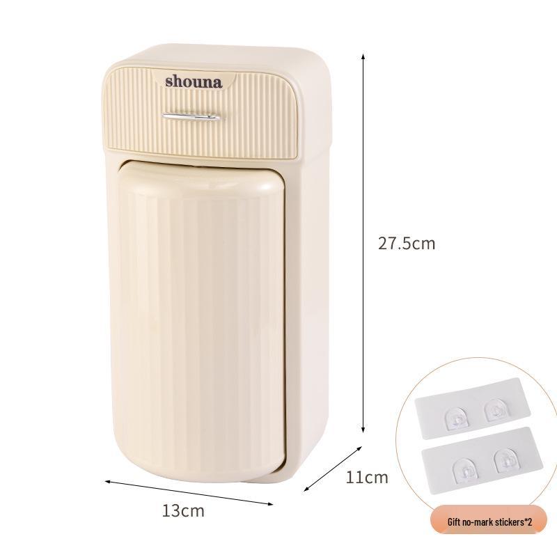 

Настенный вращающийся органайзер для макияжных кистей и косметики с пылезащитным разделенным хранением