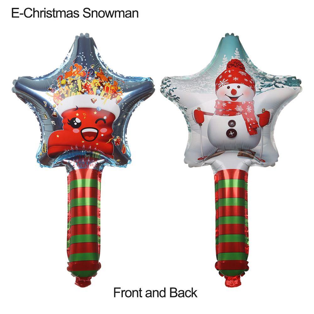 Inflatable Toys Christmas Decor Xmas Ornament Helium Foil Balloon Santa Claus Snowman Elk Deer