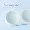 Cross-Border Double Cat Bowl: High-Legged Plastic Pet Bowl for Food & Water