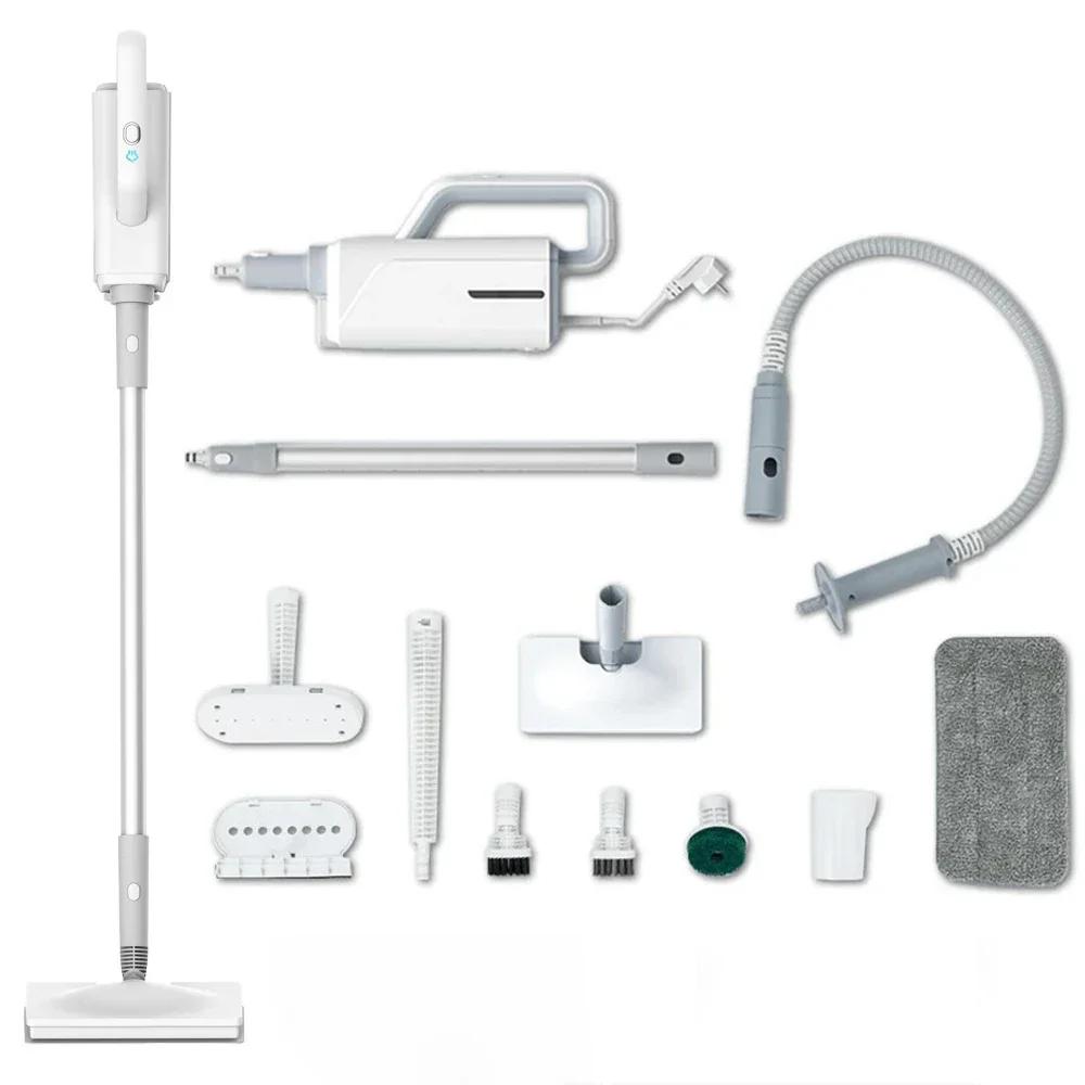 370ml Household Multifunctional 1500W Sterilization And Mite Removal Steam Cleaner Electric Steam Mop 220V EU Plug EU белый