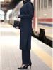 Spring Floral Abaya: Middle Eastern Muslim Women's Two-Piece Robe Suit