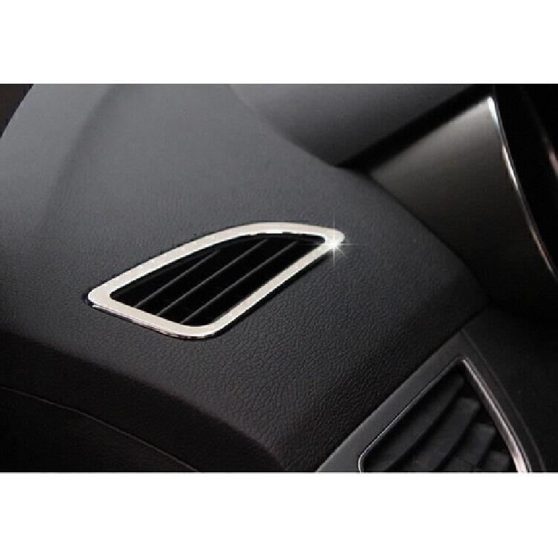 For Hyundai Elantra 2012-2016 Sliver Steel Dash L&R AC Air Outlet Vent Trim 2PCS