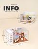 Mini Dollhouse Wth Cover Led Light Miniatures Diy Model Doll House Miniatura Home Children Toys For Kits Birthday  Gifts