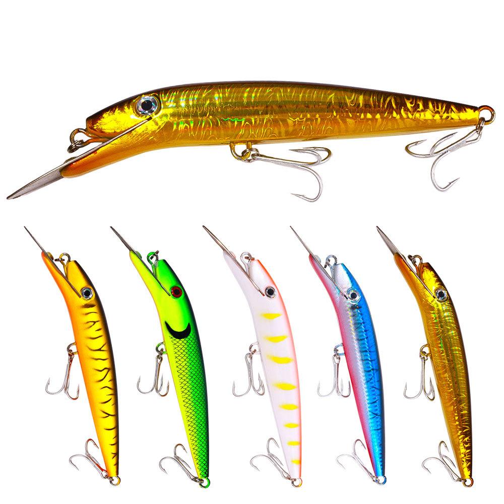 Ocean Trolling Minnow Lure 65g ABS Boat Fishing Sea Bass Trout Carp Bionic Hard Bait for River & Cross-Border Export