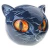 Black Cats Head Statue Figurine Decors Luxurious Animal Sculpture Ornament for Living Room Office Book Shelf Decors
