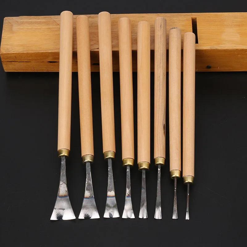 1Pc/5Pcs/Set Wood Carving Chisels Knife for Basic Wood Cut DIY Tools and Detailed Woodworking Hand Tools 3mm-30mm