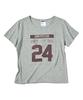 Eontaiteulseoul Untitle Number Patch Crop Short Sleeve Gray