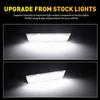 Clear Lens White LED Lights Front Side Marker Lamps For 08-14 Dodge Challenger A
