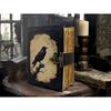 Raven Leather Journal Handmade Gothic Notebook with Crow Design Vintage Wiccan
