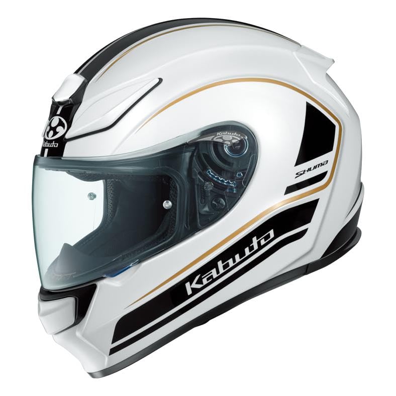 

OGK KABUTO Motorcycle Helmet Full Face SHUMA NOVA Pearl White Black (Size L)