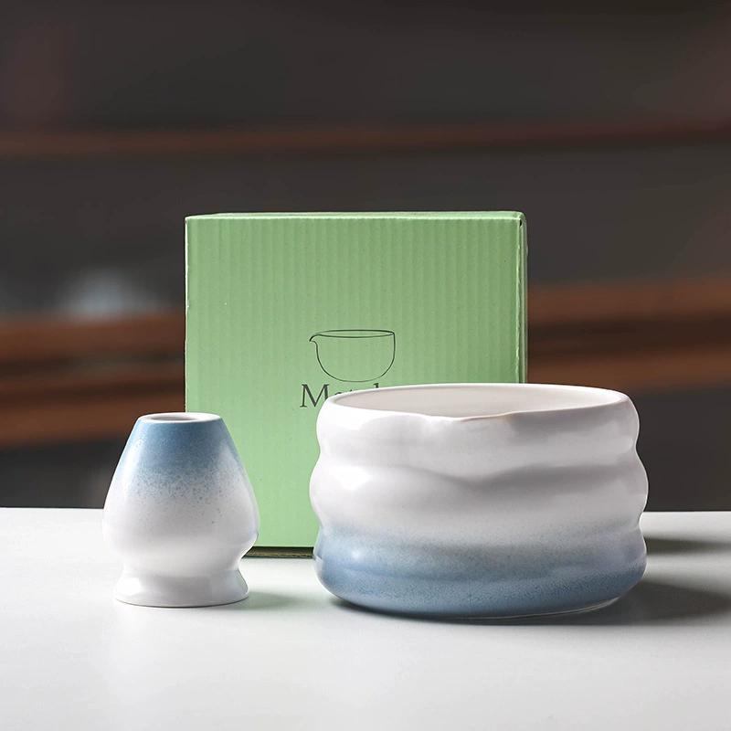 Set Matcha Japonez 1-7 BUC cu Bol Ceramic, Tel de Bambus pentru Matcha și Linguriță pentru Ceai pentru Unelte și Accesorii DIY pentru Prepararea Ceaiului