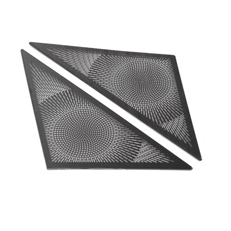 

metyoucar For BMW X3 G45 25-26 Stainless Steel Black Car trument Panel Side Speaker Cover Decoration Interior Car Accessories чорний
