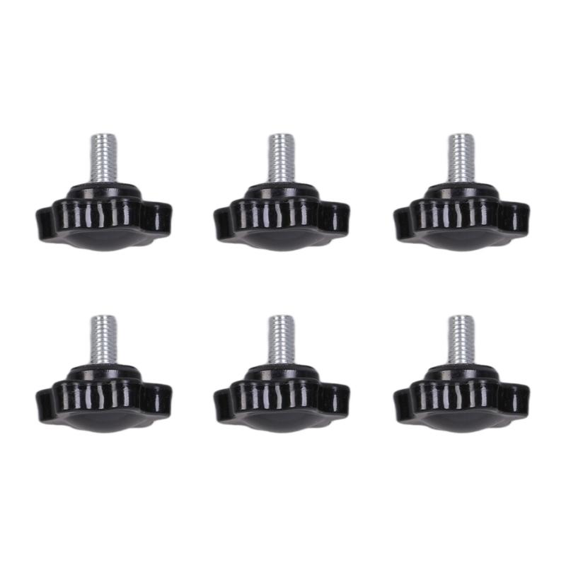 

6 шт. 5 мм винт с накатанной головкой, замена, промышленные винты, эргономичная ручка, шестигранная головка, ручка, винт для ручной затяжки, накатанная рукоятка