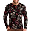 Halloween All Over Print T Shirt,   Cute Pumpkin Graphic Tee for Women Men