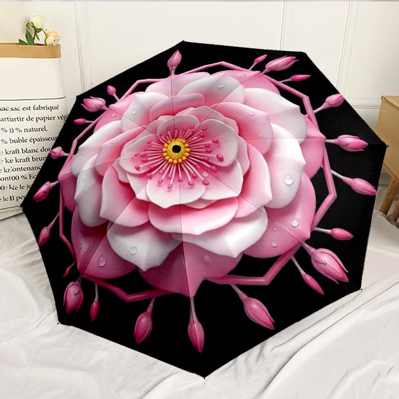 

Stained Glass Garden 8-Frame for Travel, camping, Casual Lightweight Portable Umbrella, Essential for every family Holidays Birthday Gift