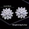 Módní svatební svatební ženy lesklé květinové náušnice dárek