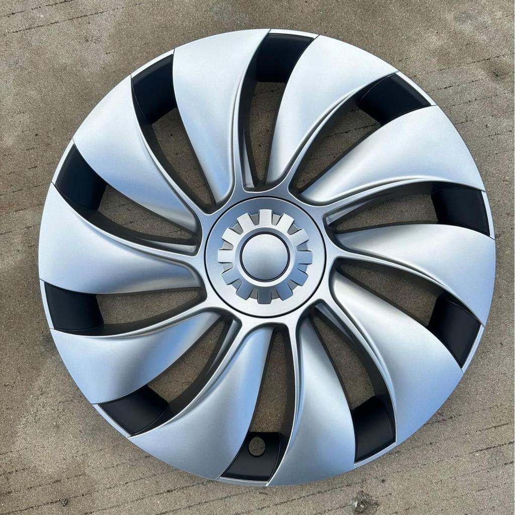 Model Y 19" Cyclone Wheel Hub Covers: Full Wrap, Anti-Scratch, Decorative Modification. Designed for the updated version.