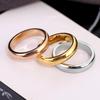 Trendy Titanium Steel Wide Band Smooth Ring for Couples – Stylish Index Finger Accessory