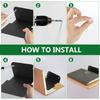 Minimalists Black Metal Floating Shelf Ideal Stylish Home Decoration Storage Solution