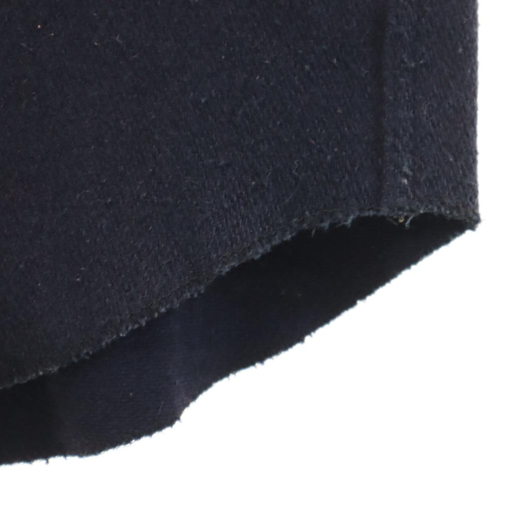 Melton 70s Made In USA Vintage Long Sleeve Wool Shirt M Navy Men's Used