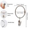 1-20pcs Curtain Rings with Clips Openable Drapery Metal Clip Rustproof Metal Hangers Ring for Windows Rods Decorative Drapery