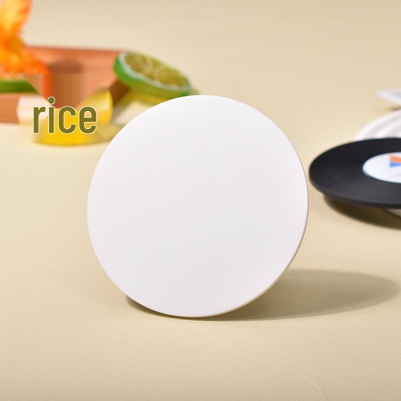 Printed Soft Rubber Coaster Mat - Heat-Resistant Dining Table Bowl Pad for Cafe & Hotel