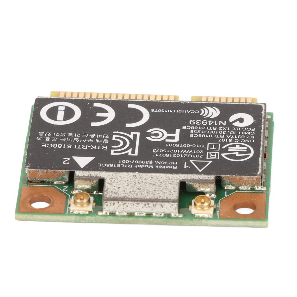PCI E WiFi Card 150Mbps Support 802.11 BGN Mini PCI E RTL8188CE WiFi Card for Laptop Desktop