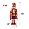 Christmas Nutcracker Decoration Puppet Solider Cloak King Wooden Doll Walnut Handcraft Figurine Home Office Decor Merry Christma