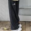 Harajuku Cartoon Embroidery Pants Women Kawaii Striped Loose Casual Korean Trouser Y2K Subculture Vintage Female Wide Leg Pants