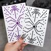 Purple Spider Acrylic Rhinestone Stickers Diamonds Jewels Self Adhesive Halloween DIY Temporary Tattoos Facial Decorate Supplies
