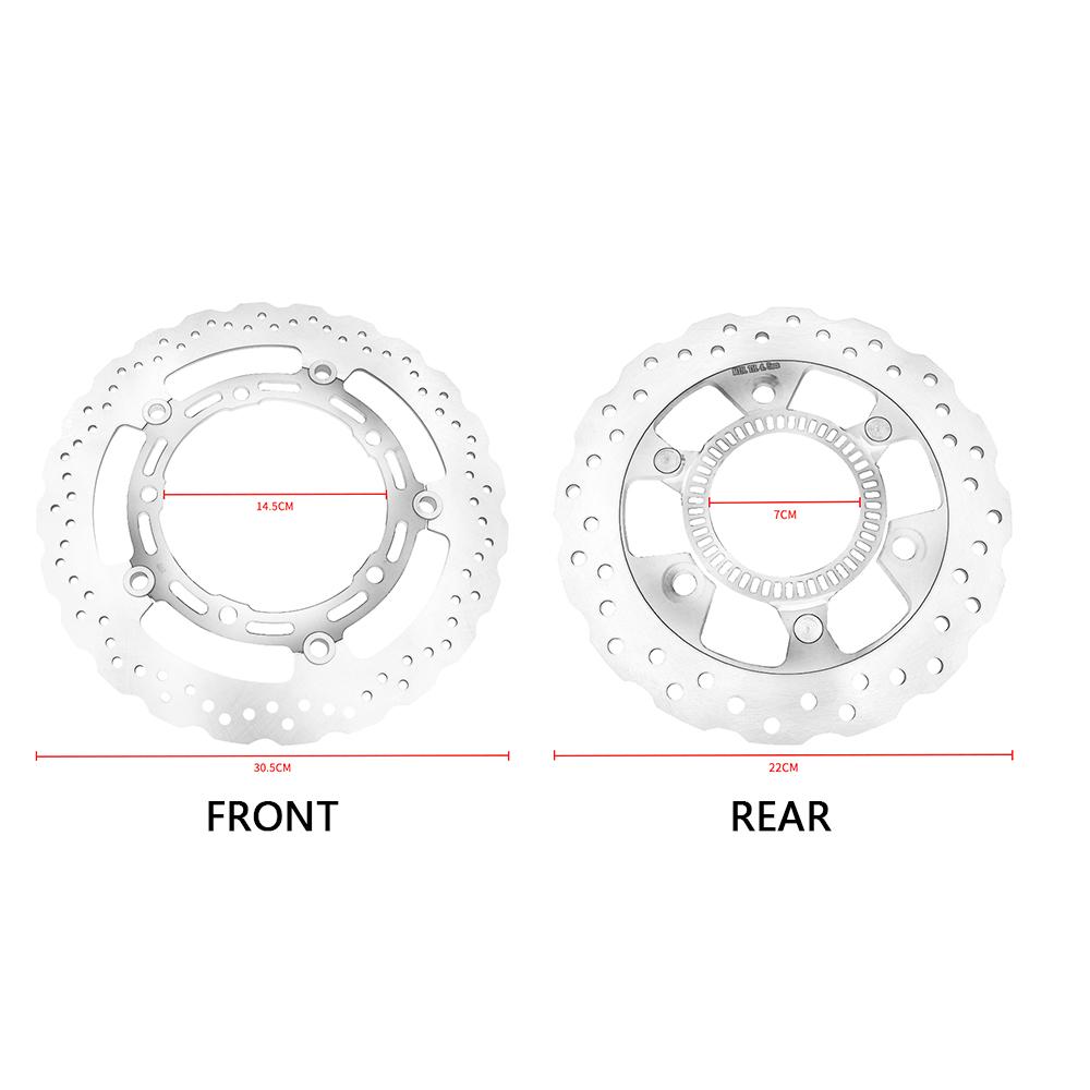Motorcycle Front Rear Brake Disc Rotor 220mm For Kawasaki Ninja 400 EX 400 ABS 2017 2021 Z400 EX400 ABS KRT 2018 2019 2020