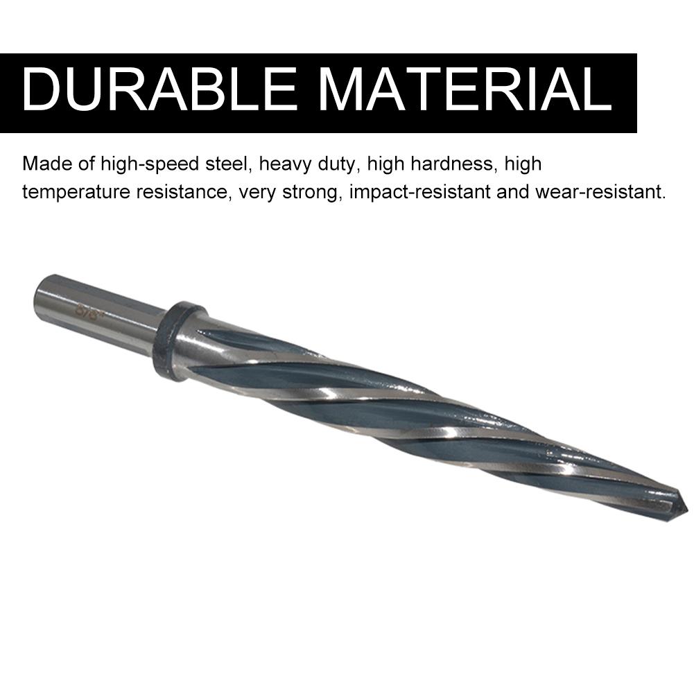 5/8 Inch Bridge Reamer 1/2 Inch Shank HSS Chuck Bridge Reamer Chamfer Enlarge Hole Spiral Flute Drill Bit for Metal Construction