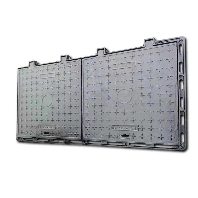Ductile Iron Heavy-Duty Square & Rectangular Manhole Cover and Frame for Municipal Sewage