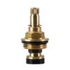 Brass Slow Opening Spool Faucet Hot And Cold Water Spool G1/2 Kitchen Sink Mixer Tap Stream Sprayer Head Yellow Mixer Tap