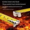 Precise Clear Steel Tape Measure Retractable 3M/5M/7.5M/10M Thickened Rubberized Woodworking Wear-Resistant Tool Tape Ruler