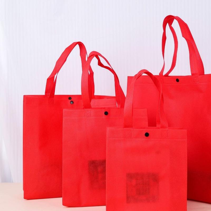 Vertical Version Non-woven Shopping Sack Reusable Portable Bag Large Capacity Tote Pockets Used for Shoe Boxes Clothes Books Gift Packag Storage Pouch