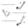 6X Tire Wheel Valve Stem Extension Kie 45/90/135 Degree Universal Car Truck RV