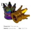 Valve Core Cap Airtight Fine Workmanship Crown Styling Shiny Motorcycle Tire for Car Cover