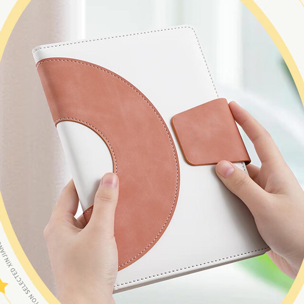 A5 buckle business notepad, work meeting record book, student subject notebook, thickened diary, excerpt book, lined inner pages