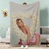 Hot Singer LLana DDel RRey Throw Lightweight g Flannel Blanket Soft Skinfriendly for Summer Cooling