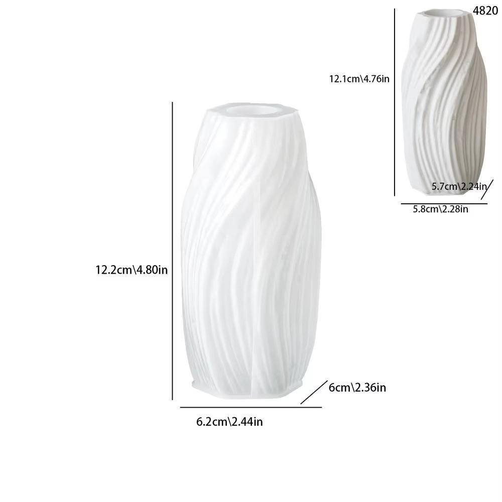 DIY Vase Molds Silicone Wavy Flower Pot Mold Ins Resin Molds  Home Decor