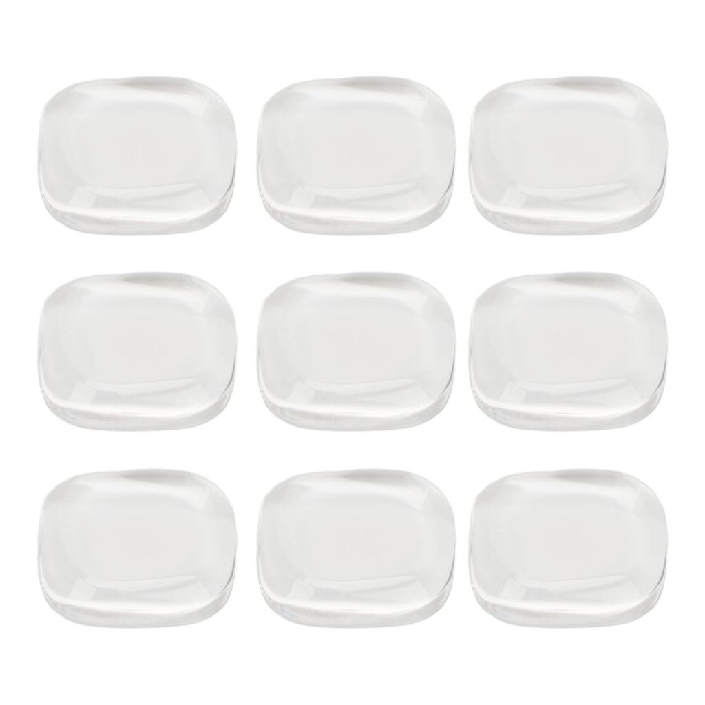 50 Pcs Nail Color Card Transparent Safe Glass Square Toe Nail Polish Color Display Card